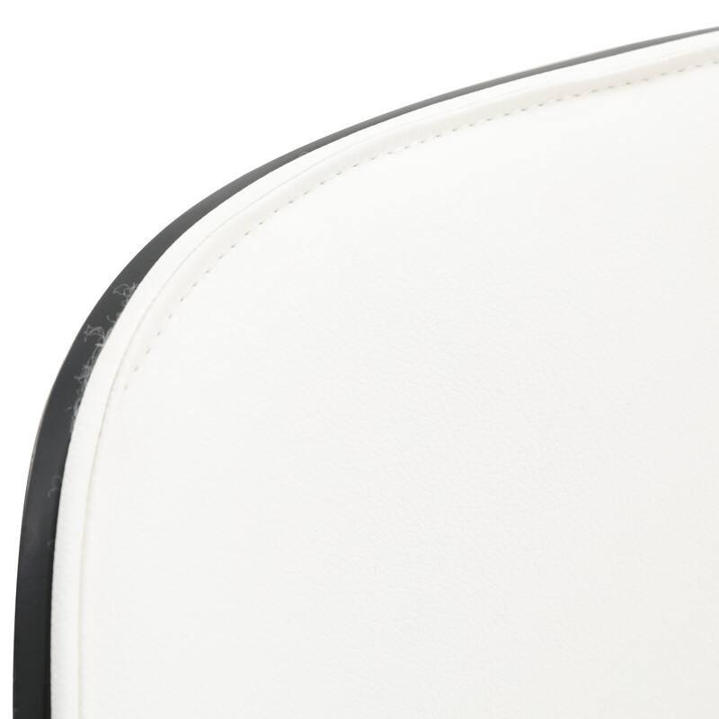 Zayle 7-Piece Dining Set 55-Inch Rectangular White Sintered Stone Dining Table and 6 Dining Side Chairs