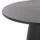 preview thumbnail 8 of 28, SAFAVIEH Outdoor Tina 47.2-Inch Round Pedestal Dining Table - 47" W x 47" D x 30" H