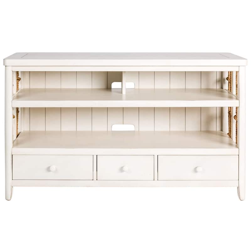 Dockside White TV Console - 55 inches