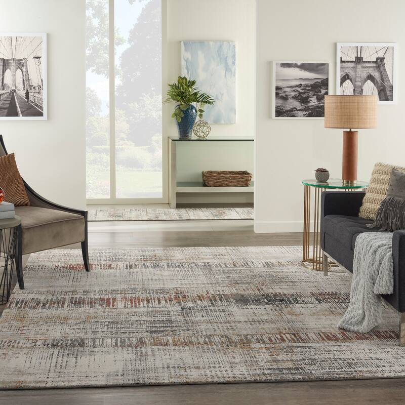 Nourison Ludlow Abstract Linear Geometric Area Rug