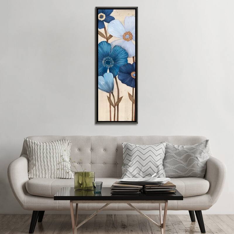 iCanvas "Fleurs Bleues I" by MAJA Framed