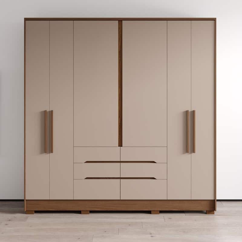San Francisco Wardrobe - Oak/Fendi - No Mirror