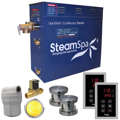 SteamSpa Royal 10.5 KW QuickStart Acu-Steam Bath Generator Package