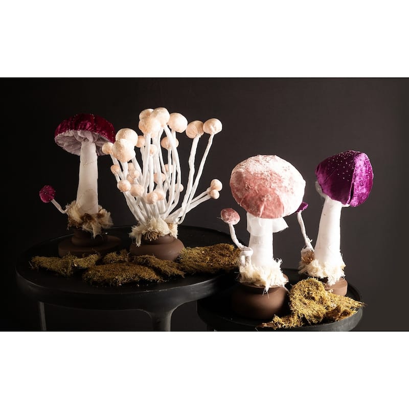 Pink Mushroom Sculpture- A