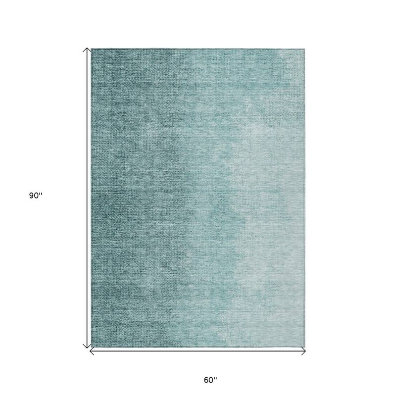 HomeRoots Abstract Transitional Rectangle Outdoor Rug
