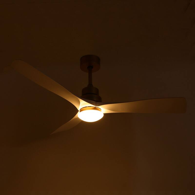 47In Modern 3-Blade 6-Speed Propeller Ceiling Fan Light with Remote