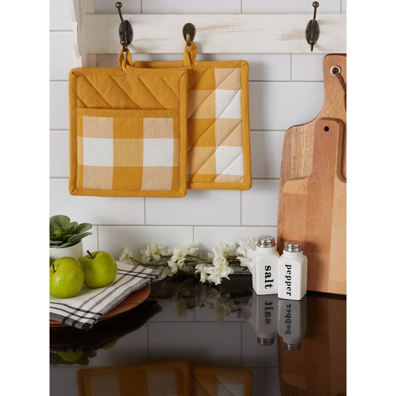 DII Vintage Red Buffalo Check Dishtowel (Set of 3)