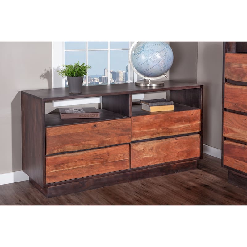 Palermo 64-Inch Acacia Wood Live Edge Dresser