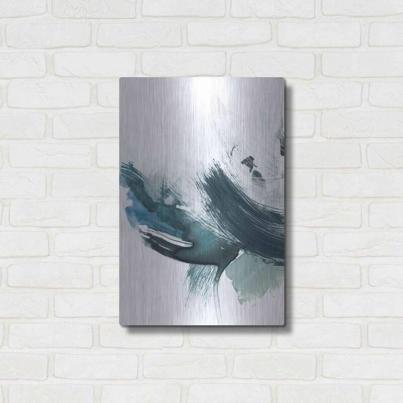 Luxe Metal Art 'Coastal Crush I' by Victoria Borges, Metal Wall Art