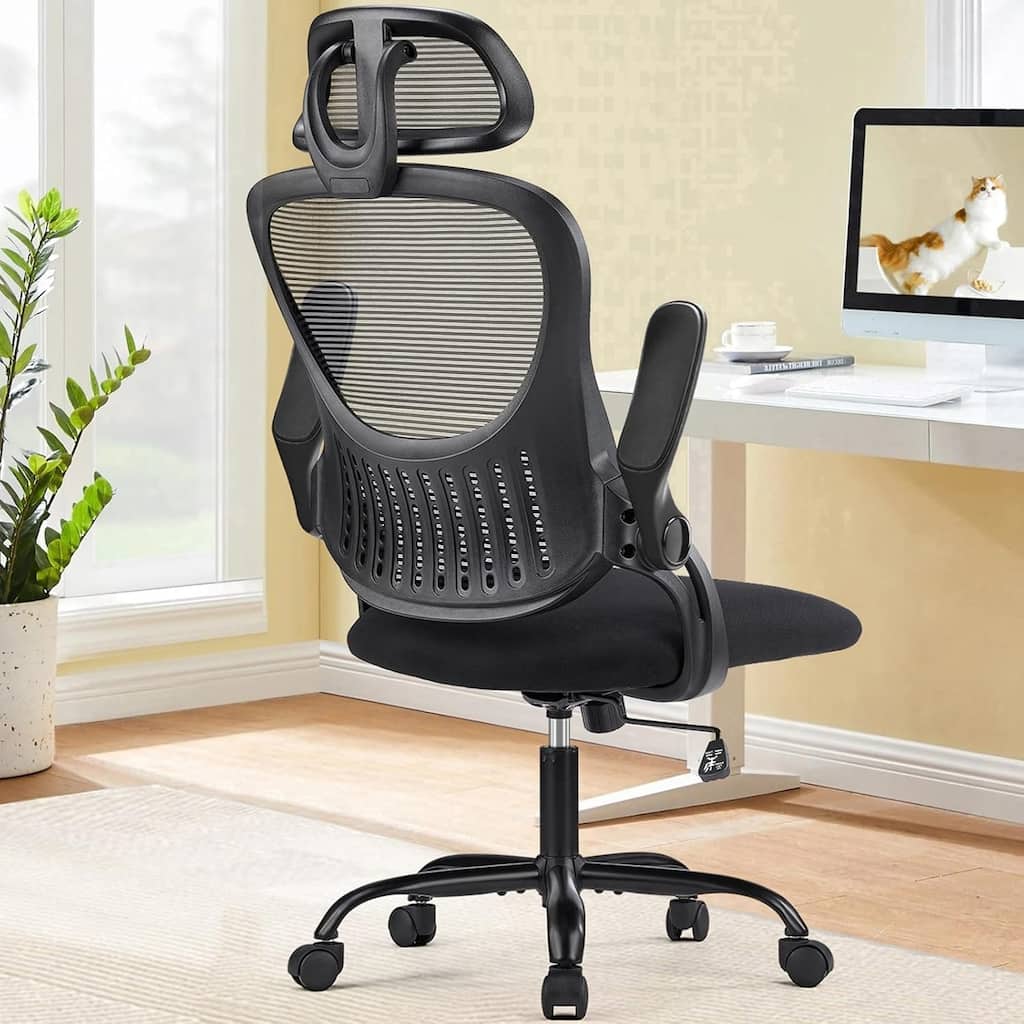 Home Office Chair Computer Task Chair Adjustable Desk Chair With Swivel Casters For Office Leisure