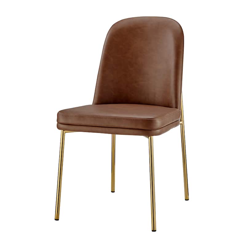 NPD Furniture Keisha Dining Side Chair (Set of 2) - Vintage Cognac
