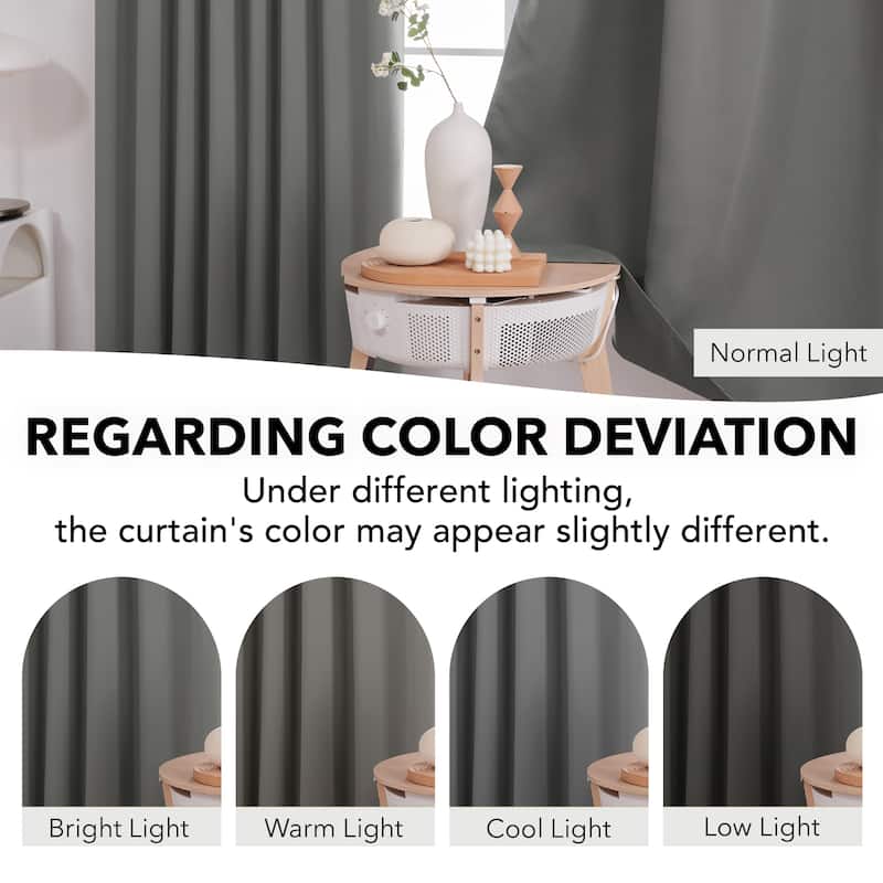 Deconovo Back Tab Blackout Curtains (2 Panel)