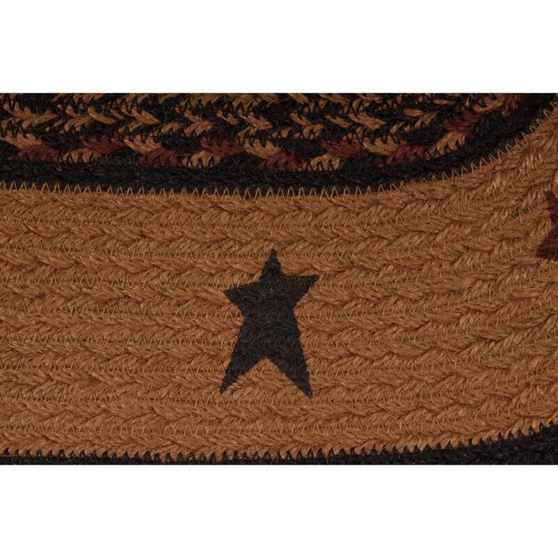 Heritage Farms Star Jute Placemat Set of 6 12x18 - Placemat 12x18
