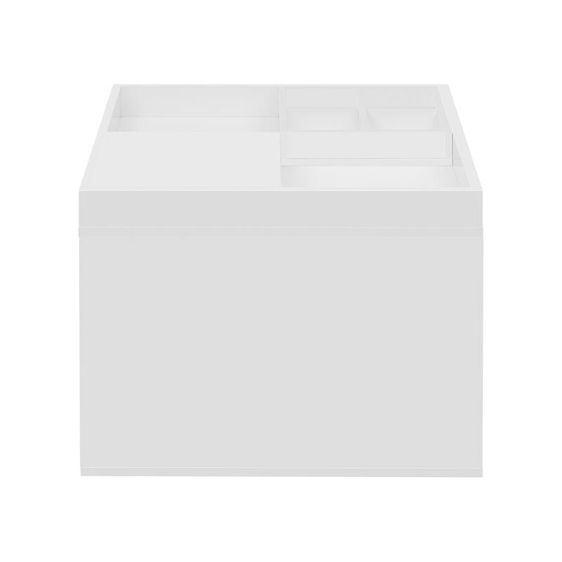Roomfitters Multifunctional Cat Station Furniture, Small & Medium Cat House & Bed, Living & Bed Rooms, Creamy White