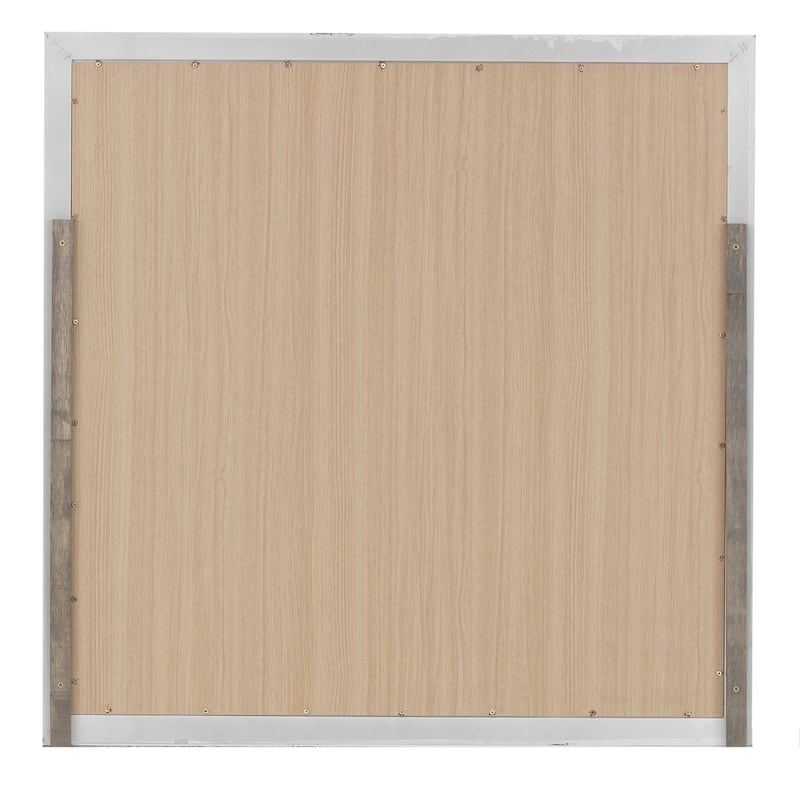 Wooden Framed Dresser Wall Mirror - 36" - White