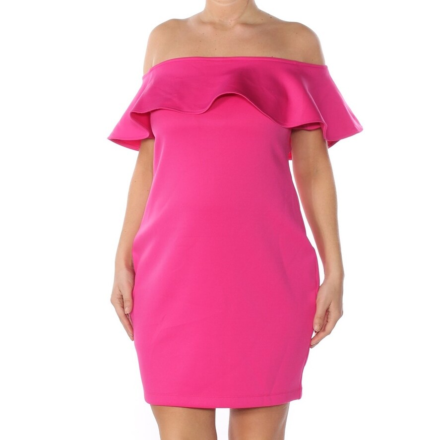 guess pink dress