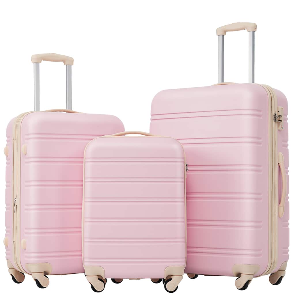 3 Piece Luggage Set Hardside Spinner Suitcase with TSA Lock 20IN 24IN 28IN Available