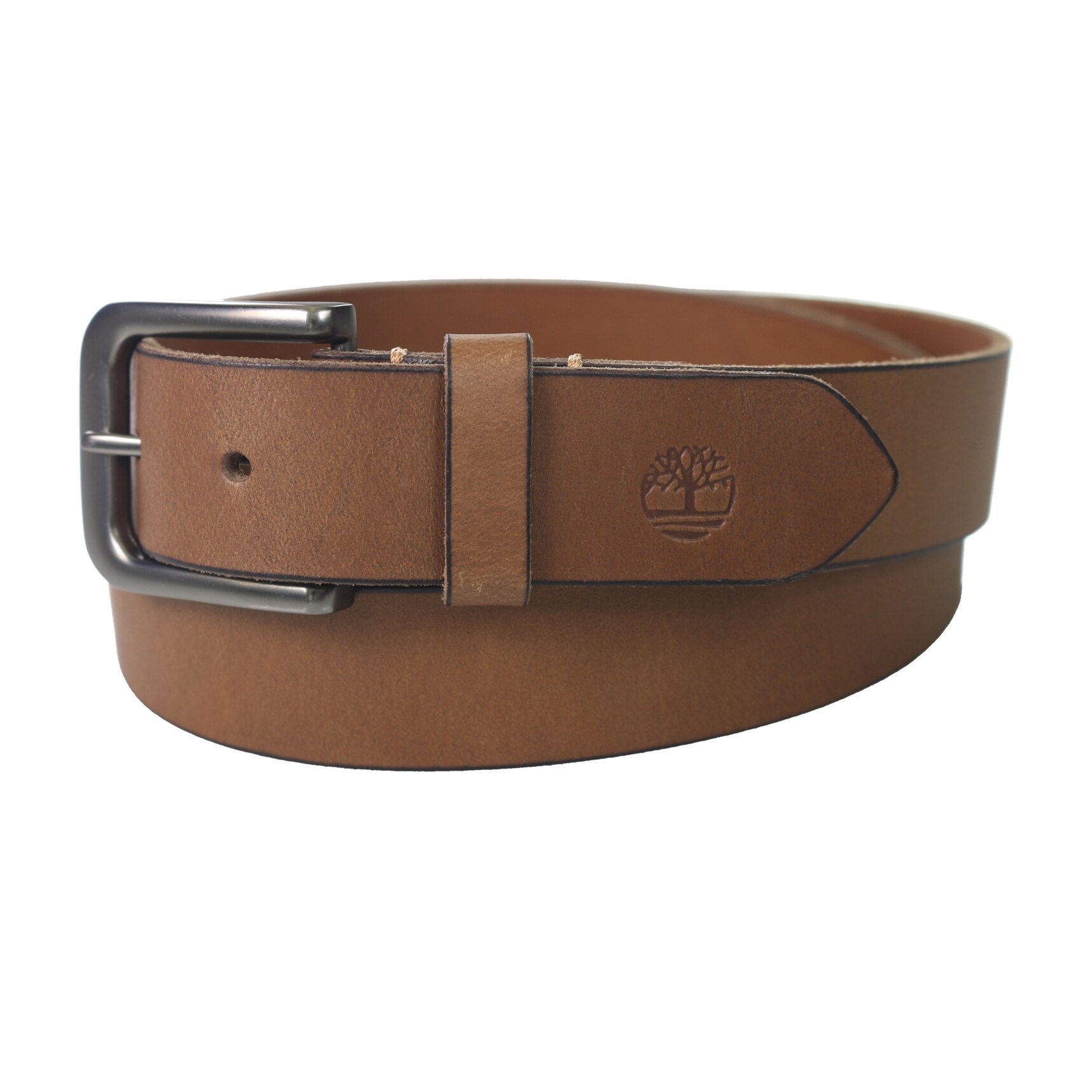 Timberland Mens Classic Leather Belt, brown, 36