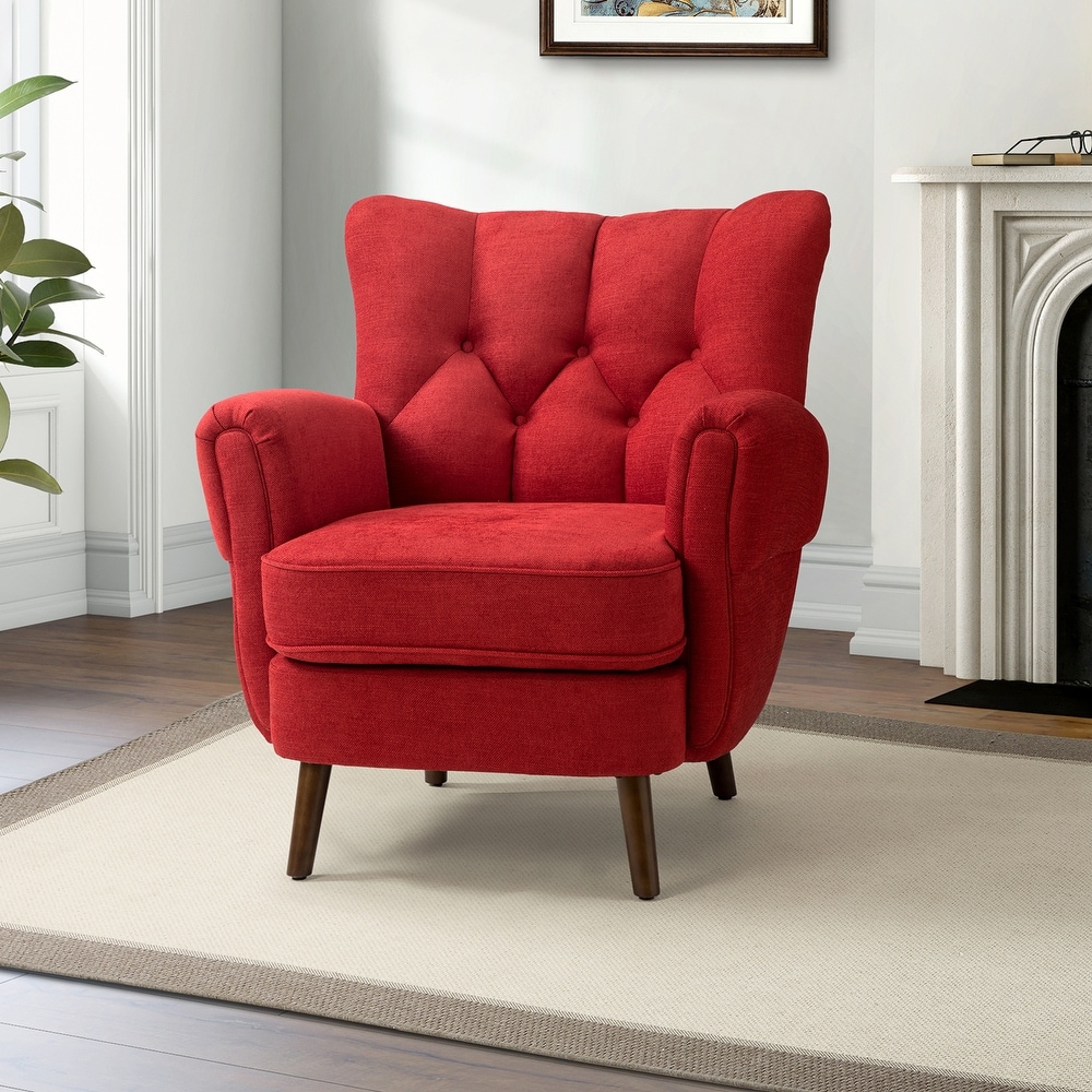 Red chair living room cheap