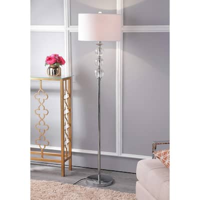 SAFAVIEH Lighting 62-inch Pippa Glass Globe Floor Lamp - 15"x15"x61"