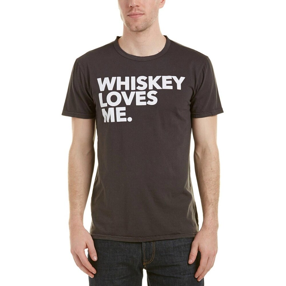 Shop Chaser Men S Whiskey Loves Me Crewneck T Shirt Medium M