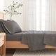 preview thumbnail 23 of 28, Linery & Co. Cotton Blend Double-Brushed Heathered Flannel Bed Sheet Set