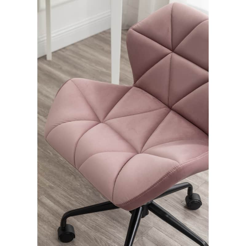 Roundhill Furniture Eldon Diamond Tufted Adjustable Swivel Office Chair
