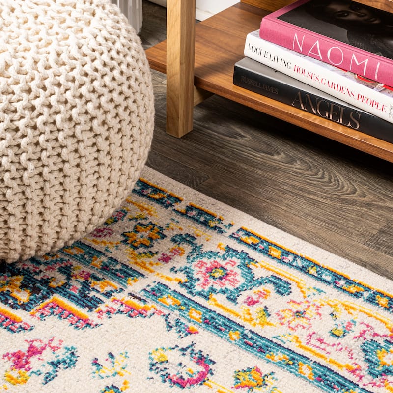 JONATHAN Y Audrey Geometric Medallion Area Rug