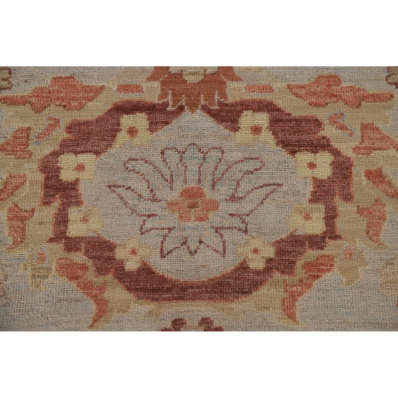 Vegetable Dye Heriz Serapi Oriental Large Rug Hand-knotted Wool Carpet - 12'0"x 17'6"
