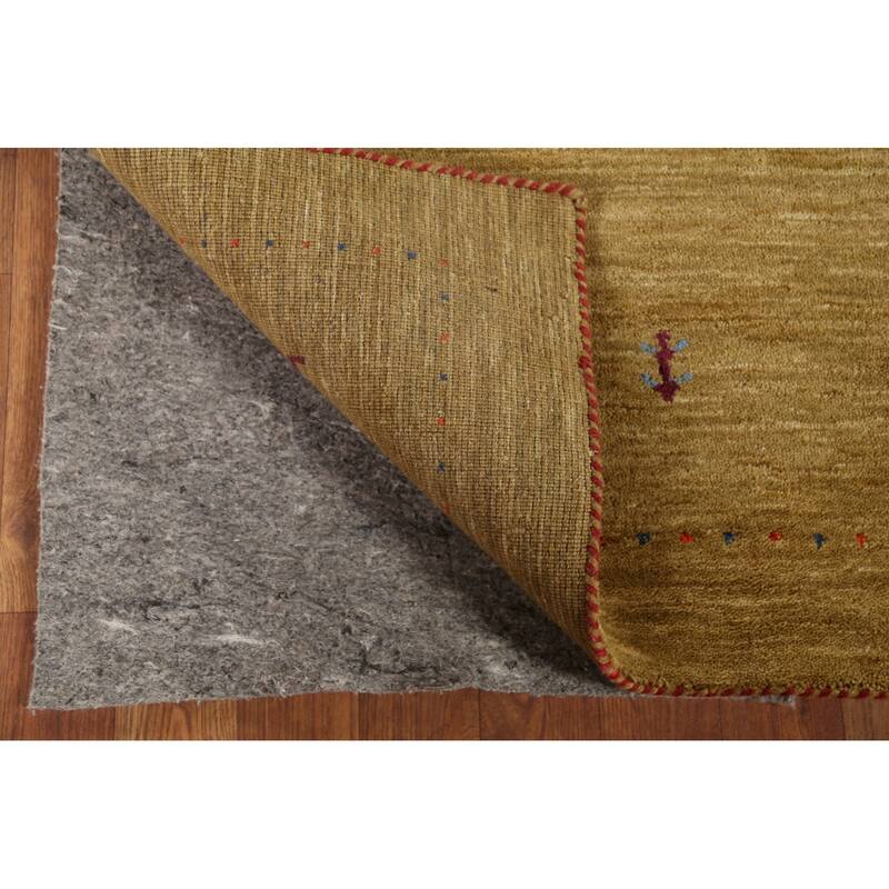 Animals Tribal Gabbeh Indian Accent Rug Hand-Knotted Wool Carpet - 3'0"x 5'3"