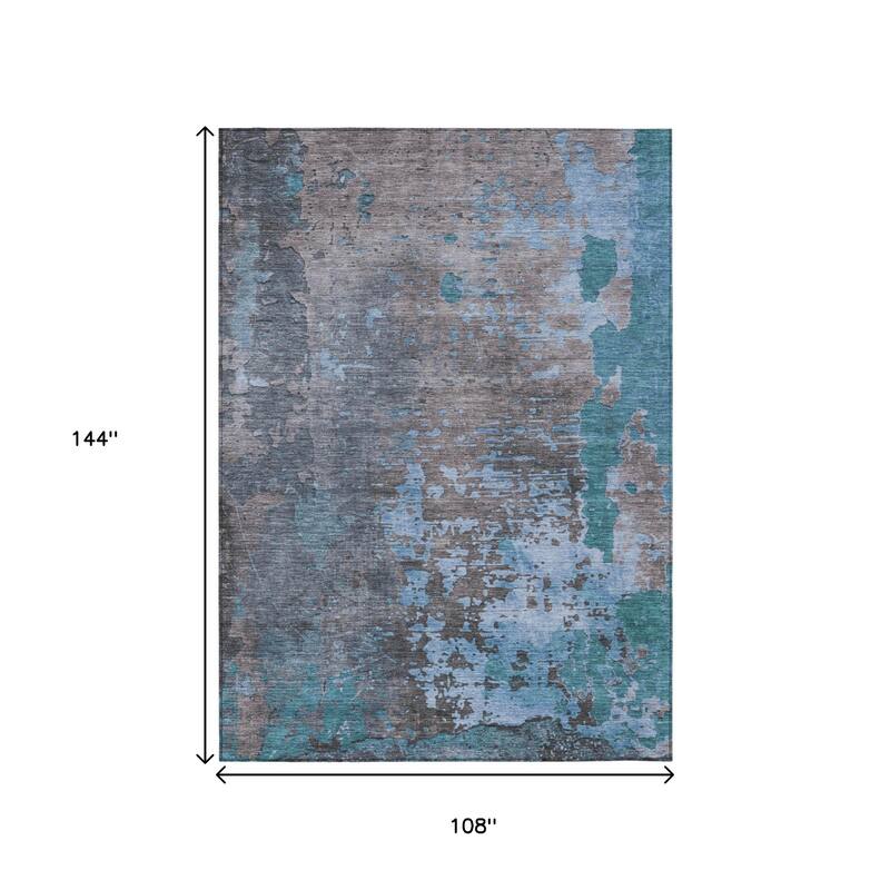 HomeRoots Abstract Transitional Rectangle Outdoor Rug