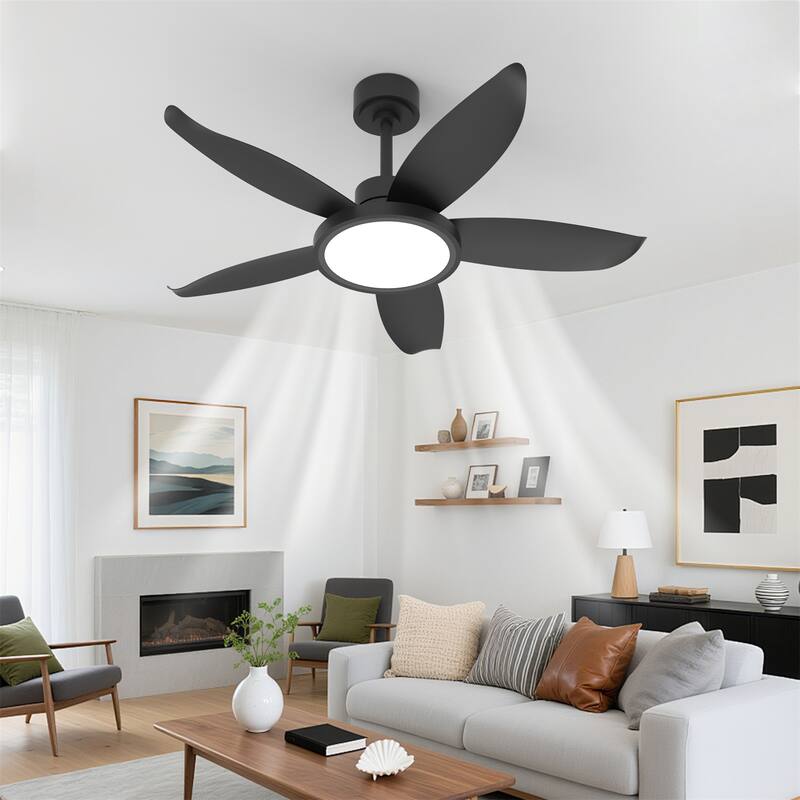 42" High Airflow Plug-in Fan Blades ABS Plastic Fan Blades Ceiling Fan Light