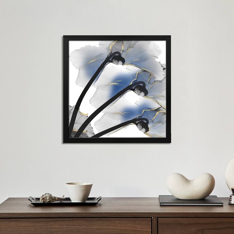 Indigo Luster Cyclamen I Premium Framed Poster by Albert Koetsier