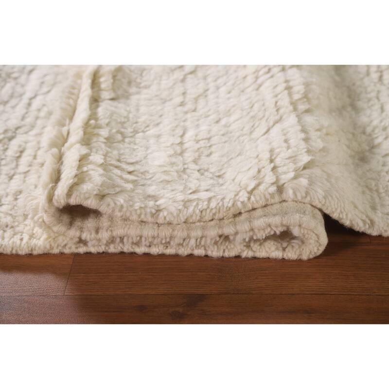 Earth Tone Moroccan Oriental Area Rug Handmade Wool Carpet - 5'2"x 7'6"