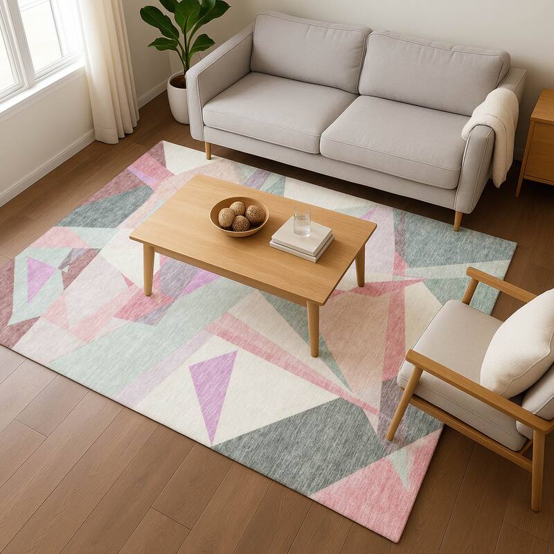 Premium Washable Super Soft Abstract Geo Mayfield Rug