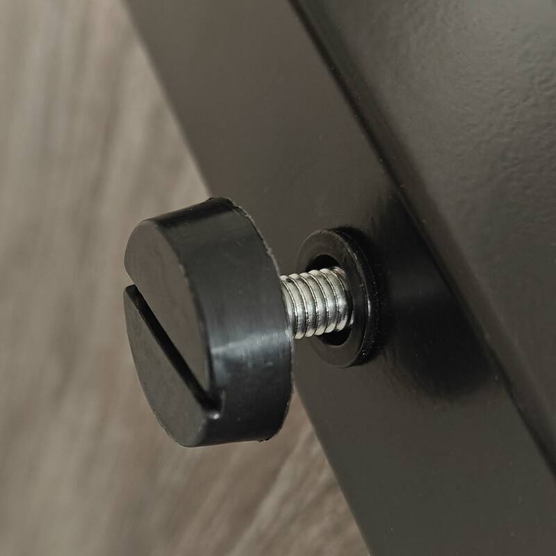 Anmytek Industrial 3 Tier Side Table with Glass Shelf Black Metal End Table for Living Room