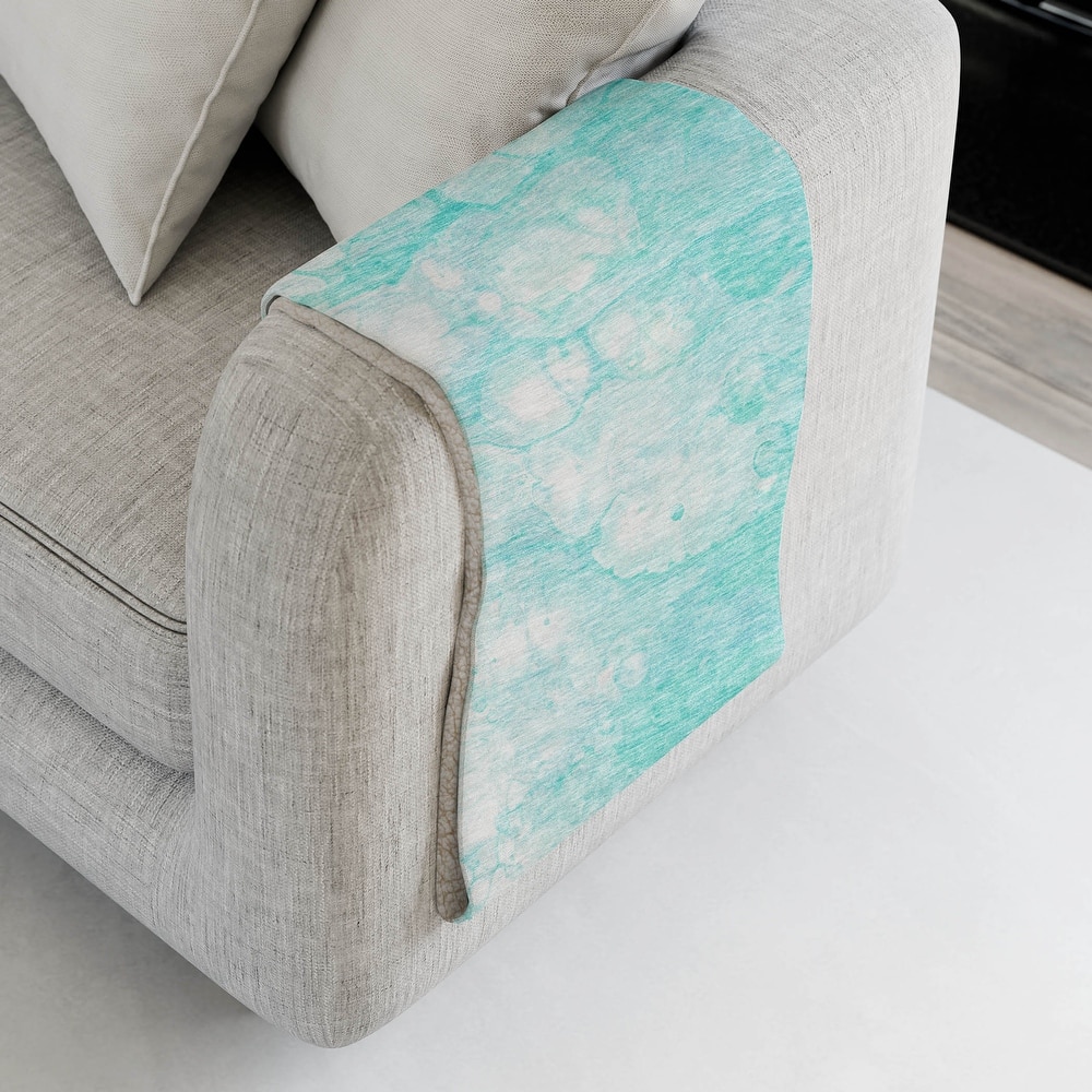 Premium Machine Washable Abstract Modern Sherpa Throw Blanket