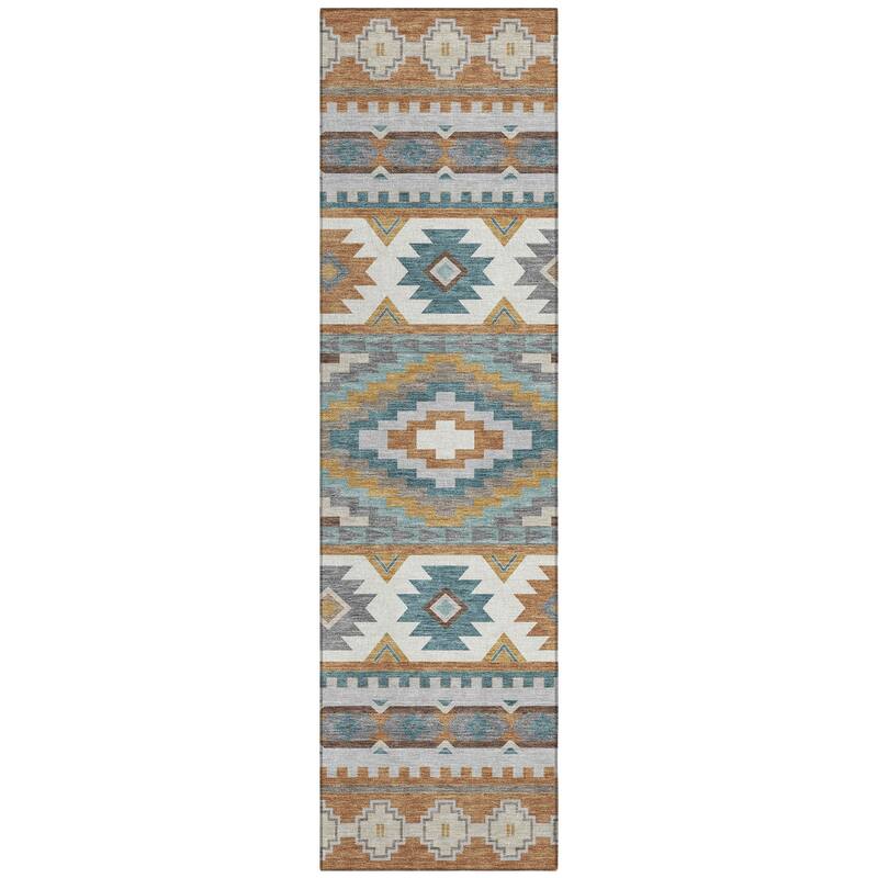 Machine Washable Indoor/ Outdoor Modern Ottawa Chantille Rug