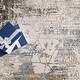 preview thumbnail 6 of 9, Arya Trellis Gray/ Light Blue Area Rug