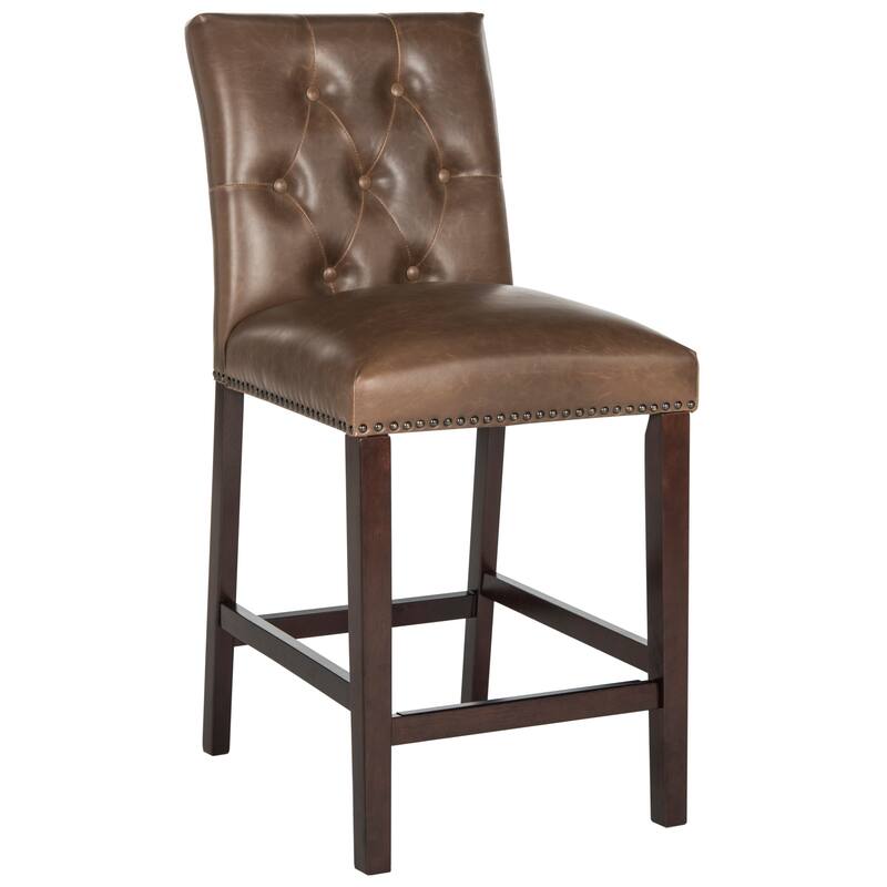 SAFAVIEH Lisel -27.5 Inch Counter Stool (Set of 2) - 19Wx23Dx40H