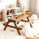 preview thumbnail 5 of 38, Costway 3-in-1 Kids Picnic Table Wooden Outdoor Sand & Water Table - See Details