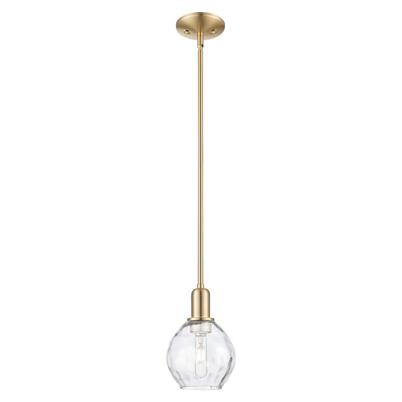Innovations Lighting Endless Possibilities Arcadia - Waverly - 1 Light 6" Stem Hung Mini Pendant - Champagne Bronze