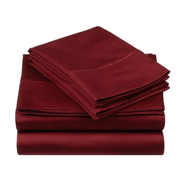 Superior Egyptian Cotton 530 Thread Count Solid Bed Sheet Set