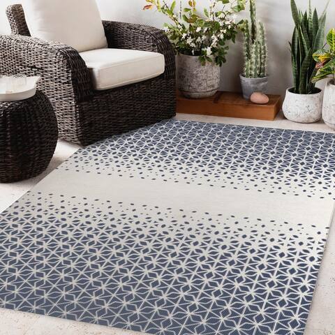 SCANDI STAR BLUE Outdoor Rug By Scandi Girl Studi