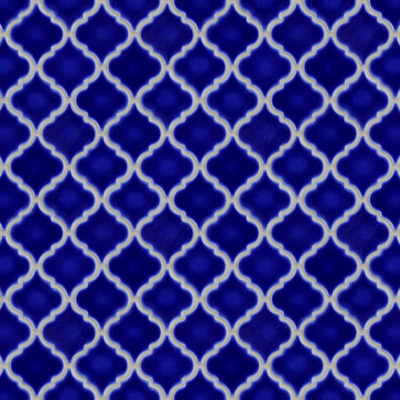 Merola Tile Hudson Tangier Cobalt Blue 12-3/8" x 12-3/8" Porcelain Floor and Wall Tile