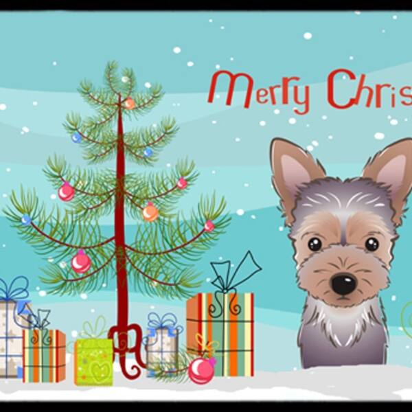 Shop Carolines Treasures Bb1604mat Christmas Tree Yorkie Puppy