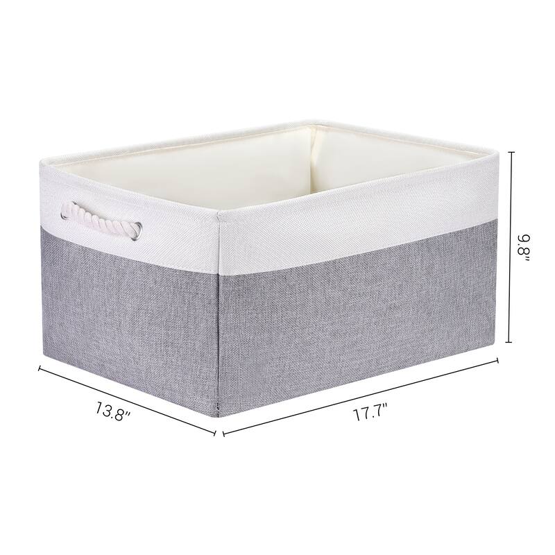 Storage Cube, Fabric Storage Bin with Handles for Closet, 1 Pack Storage Basket for Organizing Clothes Books