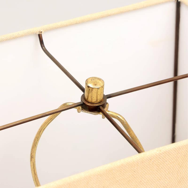 Decorative Table Lamp with Wooden Base For Living Room-Bedroom-Home Decor-Table Decor-15X10X21"