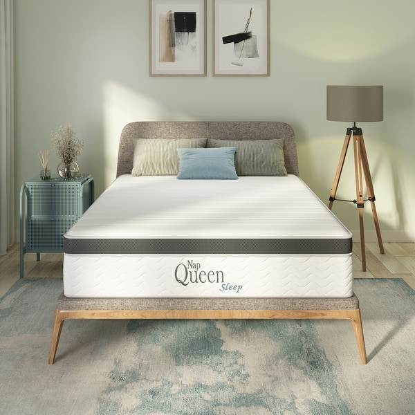 slide 2 of 10, NapQueen Maxima 8'' Hybrid Mattress Full