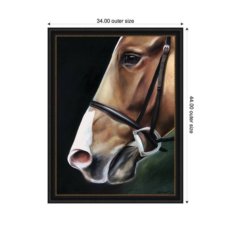 Kate and Laurel Chestnut Horse by Mary Sparrow Framed Wall Art Print